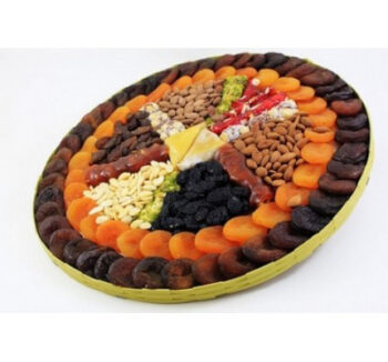 Malatya Hediyelik Yuvarlak Kayısı Sepeti Tepsisi Paketi